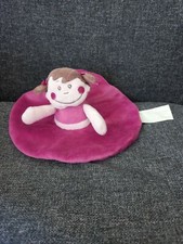 B1-Doudou fille rose violet rond Kimbaloo La Halle 