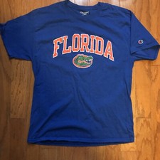 Florida Gators CHAMPION T-Shirt Short Sleeve Men’s Adult Size Large Blue