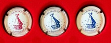 3 CAPSULES DE CHAMPAGNE CO.GE.VI. N°1 - 3 - 6