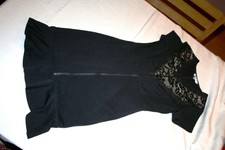 Jus d'orange ** Robe Noire Dentelle zip manches courtes NEUVE