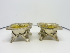 PAIR OF TIFFANY & CO. UNUSUAL ORNATE TABLE SALTS  2.27 TROY OUNCES