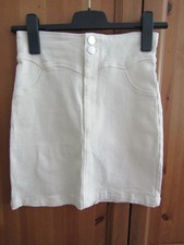 "ZARA" JUPE EN JEANS COUPE CRAYON TAILLE HAUTE  T.36/38  V/MESURES