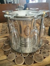 Ancien Seau à Glace à Champagne Présentoir Flûte 