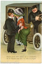  Érotique . Prends garde, belle enfant, car en Automobile, la vertu est fragile.