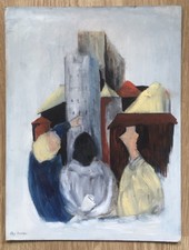 Tableau Cubisant Huile The Architects Architecture Olga Moscow