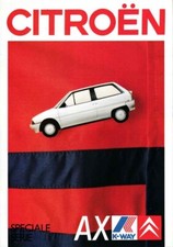 Catalogue / Brochure Citroën AX K-Way 03/1988 Belgique en flamand / vlaams