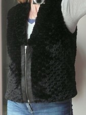  Gilet femme JUMFIL sans manche,44-46  imitation fourrure, zippé - automne hiver