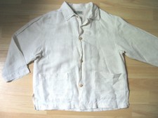 IKKS - Veste Chemise en lin beige manches 3/4 - Taille 8 ans - TBE !!!!!!!!!