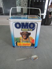 Boite OMO  en métal / Lessive OMO / Vintage