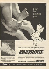 Publicité Advertising 1960  Babybotte chaussure bottine enfant souple et ferme