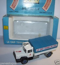 SOLIDO CAMION IVECO 190 4X4 LE CAP TERRE FEU GRAND RAID MAMERE REGNIER 1/50 BOX