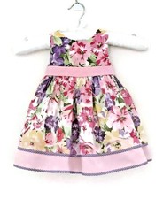 LAURA ASHLEY Robe vintage motif floral pur coton taille 6/9 M NEUF