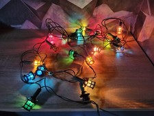 ANCIENNE GUIRLANDE DE NOËL "LANTERNE" LUMIÈRE ILLUMINATION SAPIN ?