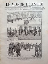 LE MONDE ILLUSTRE 1892 N 1830 PARIS: LA REVUE PASSEE A  L' ECOLE CENTRALE