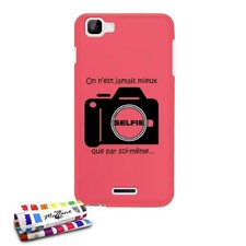 COQUE WIKO KITE (4G) SELFIE SILICONE ROSE RIGIDE (TPU)
