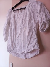 tee shirt Coton, Broderies,  Manhes 3/4 Liens Pour Relever Les Manches, Plus...