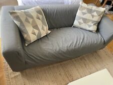 Canape 2 places tissu gris (Ikea)