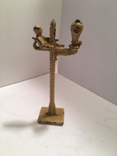 1930's KILGORE CHERUB ? DECORATED CAST IRON DOLL HOUSE FURNITURE FLOOR LAMP