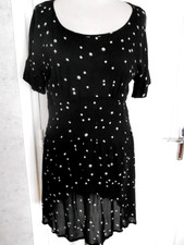 ROBE NOIRE IMPRIMEE COMPTOIR DES COTONNIERS TAILLE 38 TBE