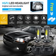 KIT AMPOULES LED H4 6000K 72W BLANC PUR AUTO MOTO 8000 LUMENS FEU PHARE