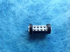 Lego vintage essieu 2 roues ,brick 2x4 with white studded wheels ref 4180c05