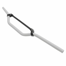 Guidon 50 a boite replay cross alu diam 22,2mm l810mm h105mm blanc avec barre