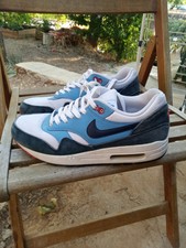 basket homme nike air max 1 white midnight navy.