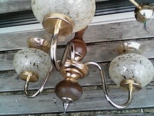  LUSTRE SUSPENSION PLAFONNIER 3 branches style ancien (10-2021)