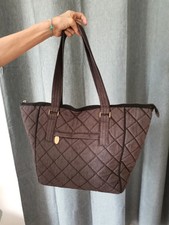 Sac fourre tout en tissu effet jeans gris noir vintage retro