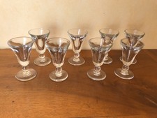 18VERRES ANCIENS SOUFFLES XIX dont 8 identiques