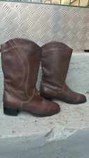 BOTTES BOTTINES MARRON OCCASION BON ETAT GÉNÉRAL POINTURE 39 