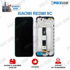 ECRAN LCD + VITRE TACTILE + FRAME POUR XIAOMI REDMI 9C NOIR + outils