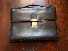 ANCIEN PORTE DOCUMENT VOITURE BUGATTI VINTAGE GARAGE CUIR 