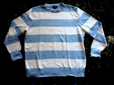 pull homme - EDEN PARK Team  - Bleu / Blanc - taille = XL - 100% coton