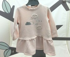Z tunique rose pastel manche longue motifs nuages  bébé fille 12 mois