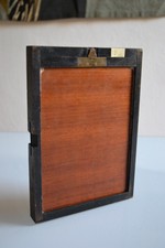 CHASSIS 13 / 18 CM BOIS ACAJOU A RIDEAU ROULANT POUR CHAMBRE PHOTO ANCIENNE