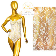 Dentelle Stretch Body Par Wolford S Petit Blanc Florale Dentelle Katharina