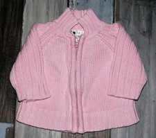 ~ 1 mois KIABI - NRF282  ~ Joli gilet rose zippé Bébé Fille ~