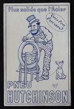 Rare grand buvard PNEU HUTCHINSON rémouleur chien Illustrateur MICH  blotter 2