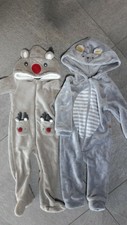 Lot 2 combinaison pilote 92 cm 24 mois surpyjama pyjama noël renne ours 