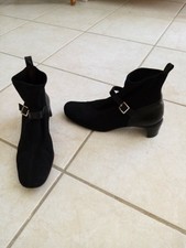 bottines chaussette tout cuir et maille  p 38