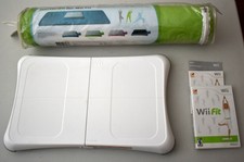 Wii FIT Balance Board w/ Starter Kit Yoga Mat & Video Game