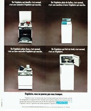 Publicité Advertising 039  1974  réfrigérateur gazinière lave Linge Frigidaire 2