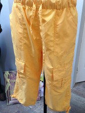 ENTRE 2 MERS pantacourt pantalon detente polyester jaune Taille 40