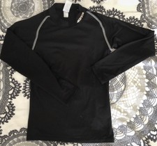 T-shirt manches longues sport KIPSTA noir 12 ans