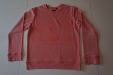 IKKS  pull sweat léger GARCON  rose / corail 10 ans  138 cm  TRES BON ETAT