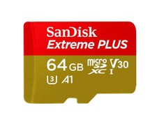 Sandisk Extreme Plus 64 Go micro SD XC Carte mémoire U3 V30 UHS-I 4K Vidéo A1