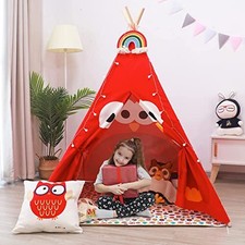 Tente tipi pour Enfants avec Tapis pour garçons et Filles (type04)