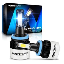 NIGHTEYE H11 H8 H9 LED Phare Voiture Headlight Conversion Kit 72W 9000LM Ampoule