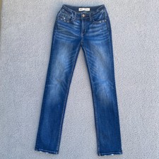 BKE Stella Jean Femmes 26 x 31 1/2 Slim Fit Mi Montant Droit Distress Stretch